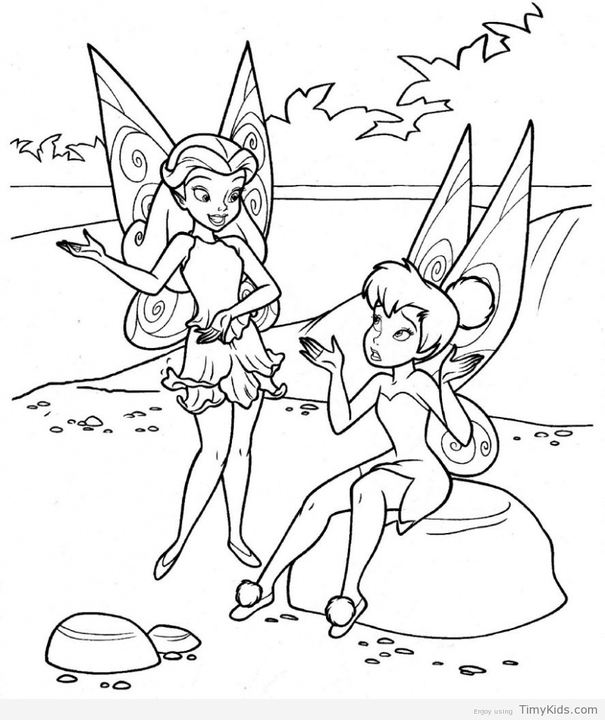 Tinklebell Coloring Pages at GetDrawings | Free download