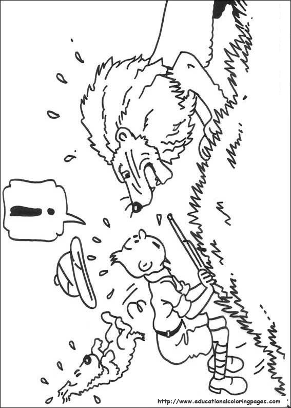 567x794 Tintin Coloring Pages