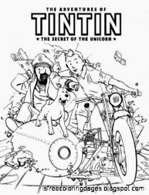 307x400 Tintin Coloring Pages Free Coloring Pages