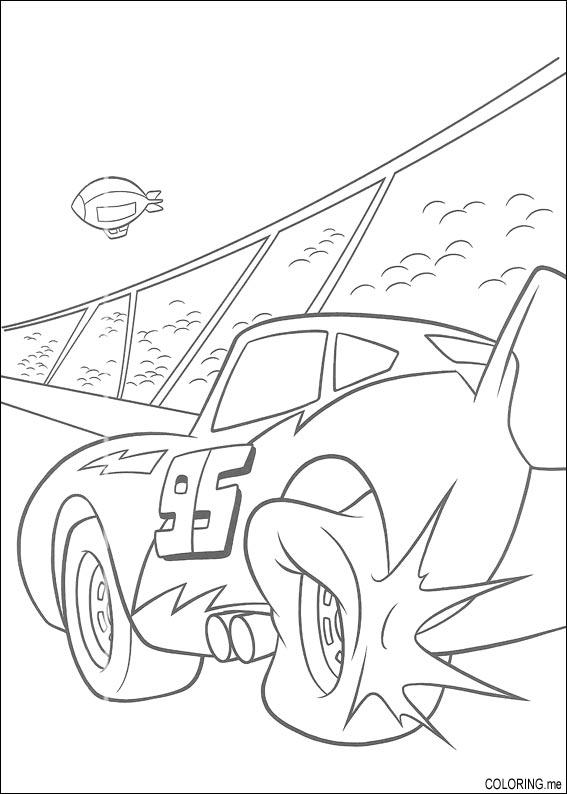 567x794 Coloring Page Cars Flat Tire