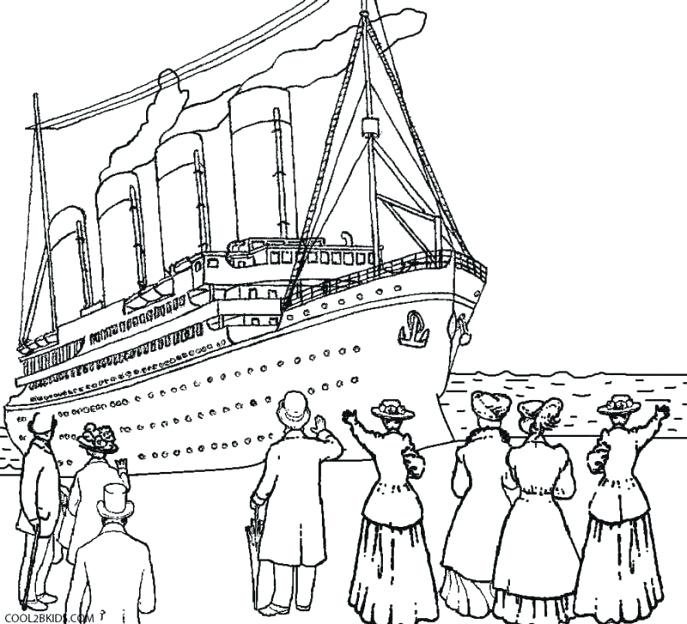 687x624 Coloring Titanic Coloring Pages Printable For Kids Lego Titanic