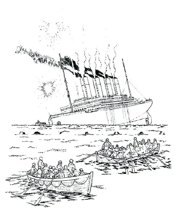 600x715 Titanic Coloring Page Cruise Ship Coloring Pages Titanic The Royal