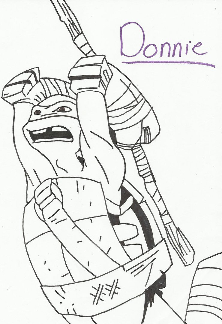 740x1079 Tmnt Coloring Page