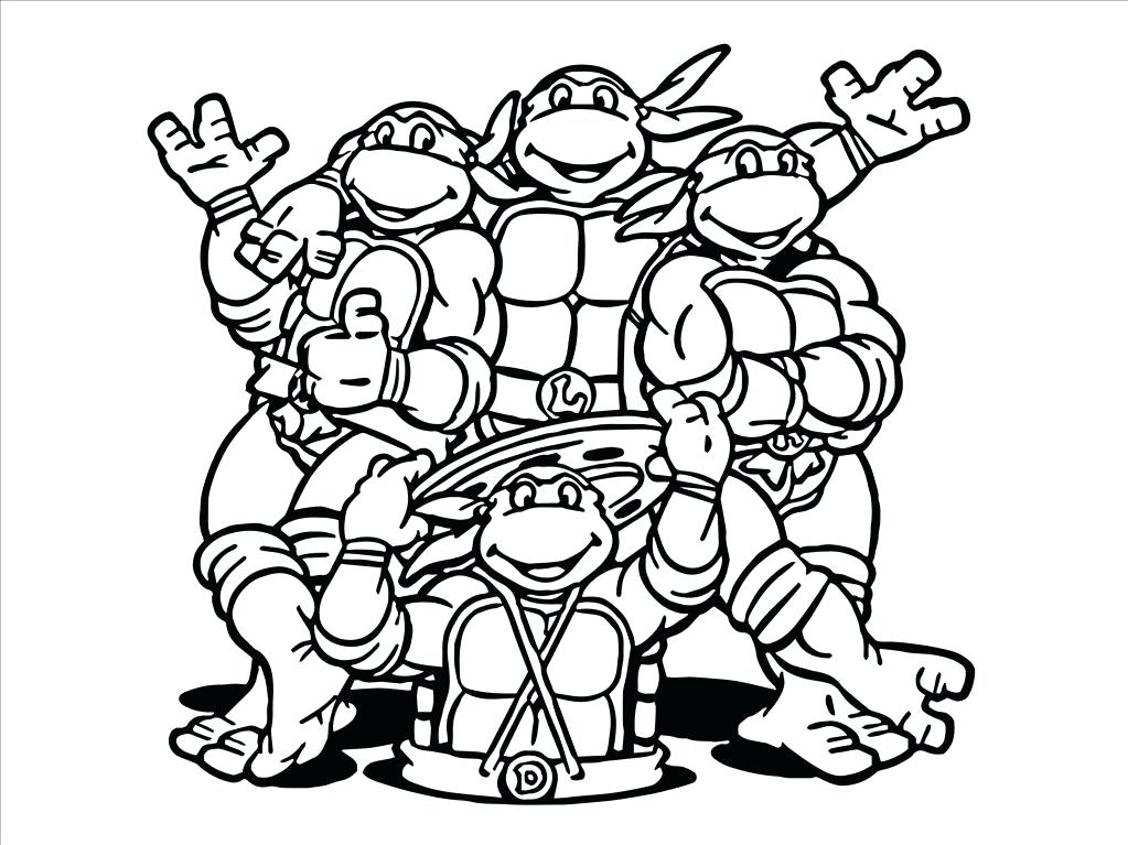 1023x767 Teenage Mutant Ninja Turtles Coloring Sheets Good Teenage Mutant