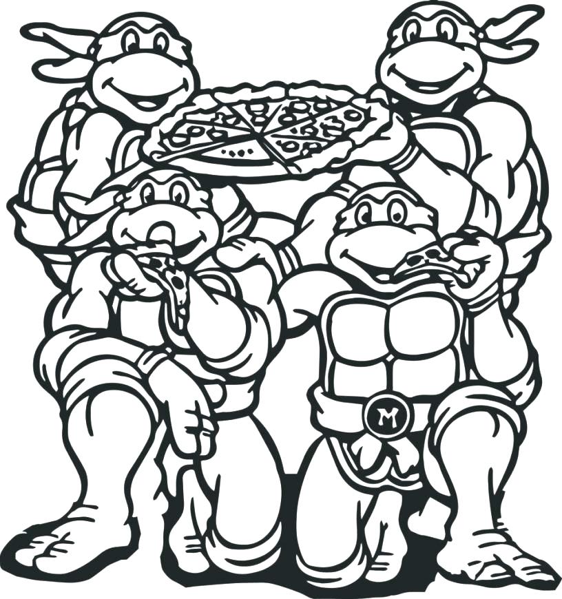 816x870 Teenage Mutant Ninja Turtles Color Pages Coloring Pages Coloring