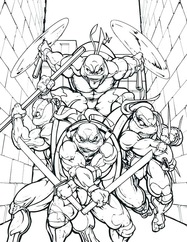 600x776 Free Printable Turtle Coloring Pages Homely Ideas Ninja Turtles