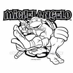 236x236 Teenage Mutant Ninja Turtle Michelangelo Coloring Pages