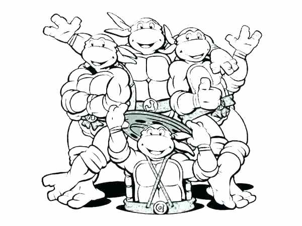 600x450 Teenage Mutant Ninja Turtles Colouring Pages Pdf Michelangelo