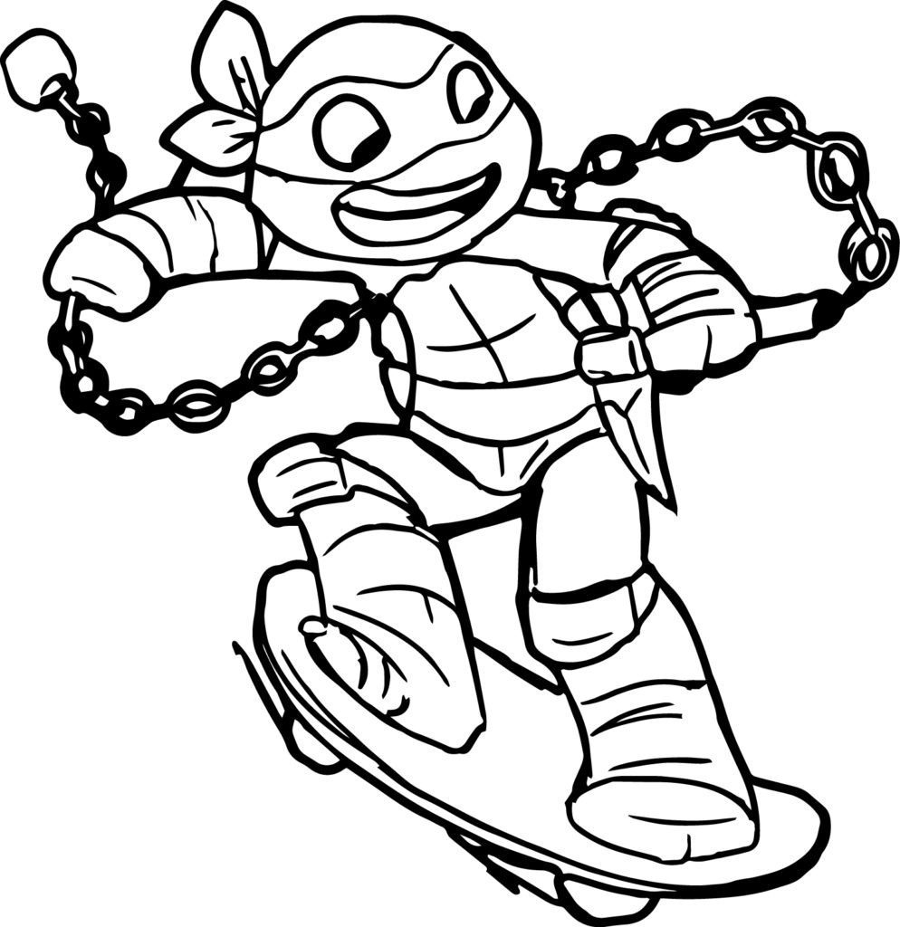 994x1024 Teenage Mutant Ninja Turtles Michelangelo Coloring Pages Download