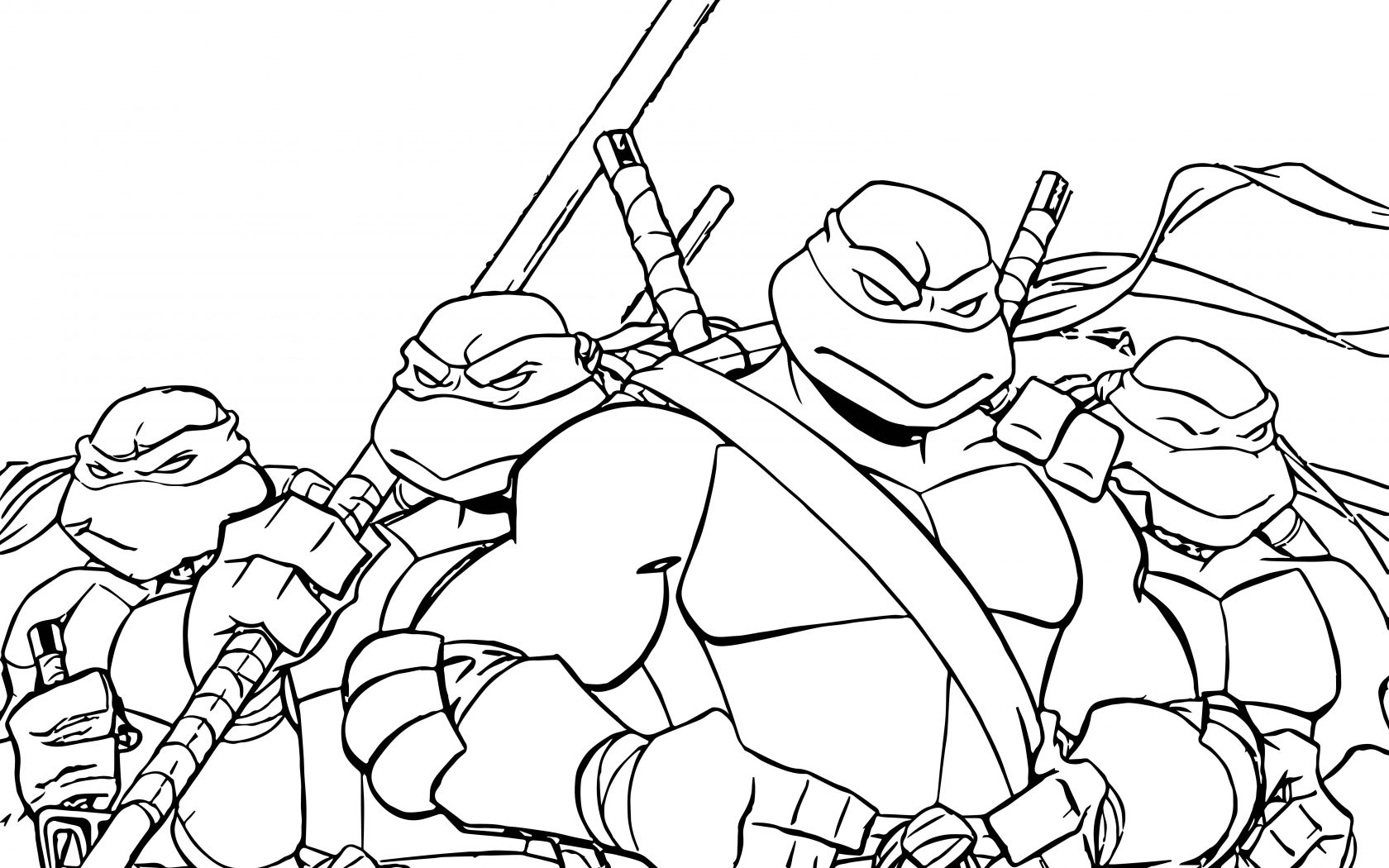 1680x1050 Images Of Teenage Mutant Ninja Turtles Printable Coloring Pages