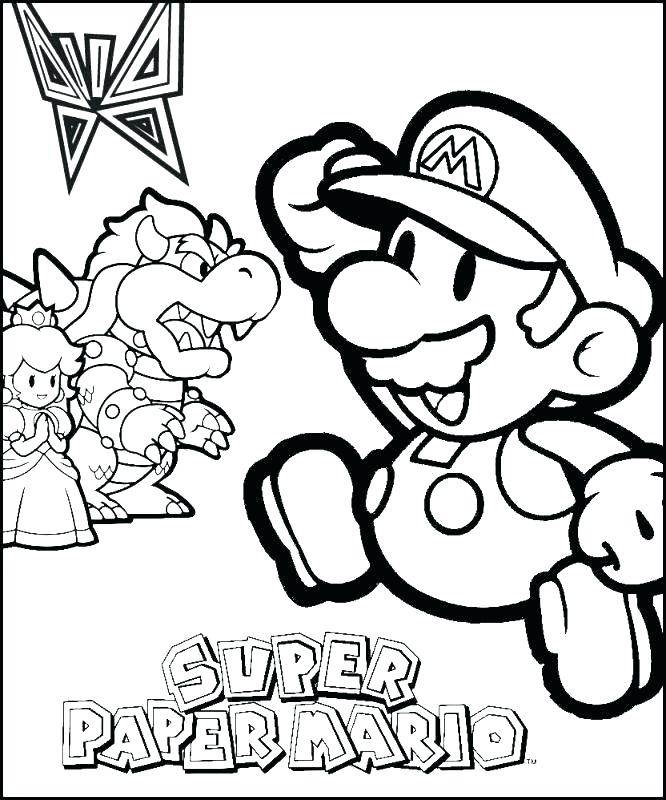 666x800 Paper Mario Coloring Pages Paper Coloring Pages Paper Coloring