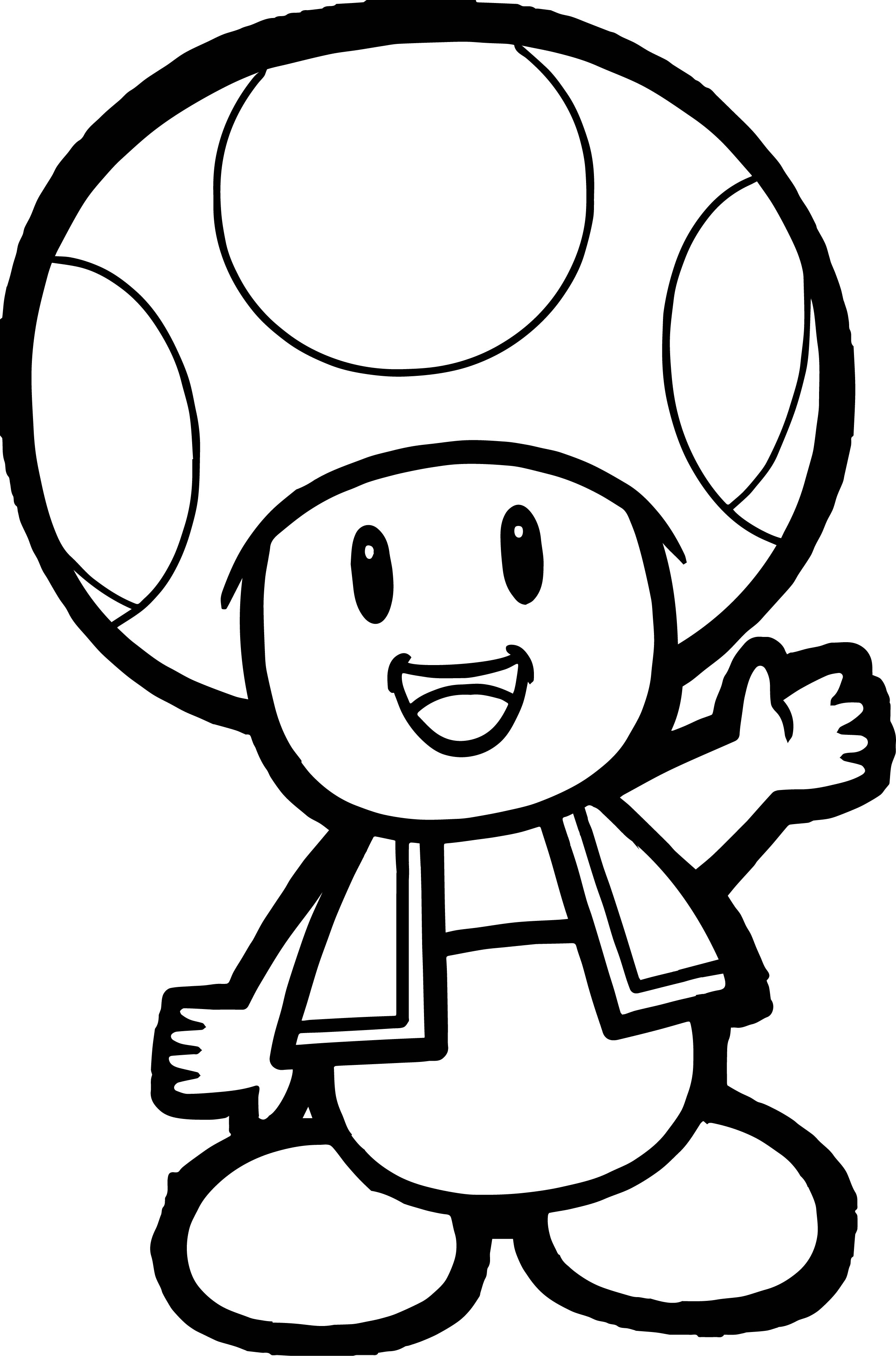 2388x3615 Fresh Toad And Toadette Coloring Pages