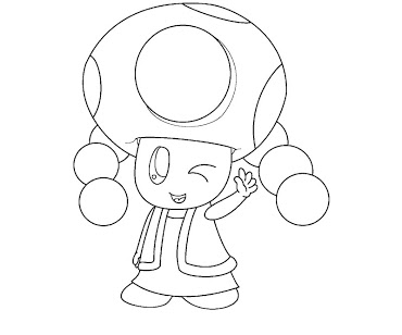 370x308 Toadette Coloring Page