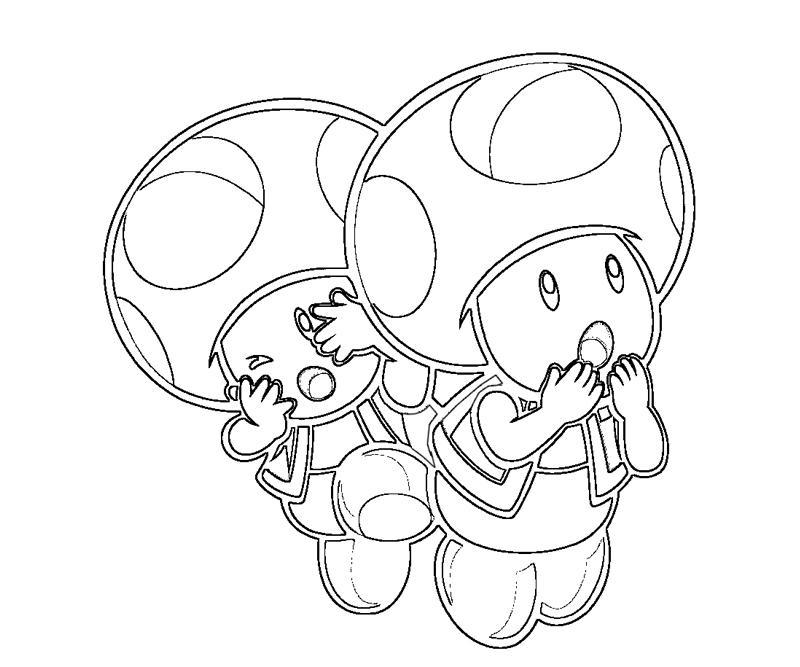 800x667 Toad From Mario Coloring Pages