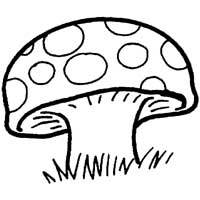 200x200 Spotted Toadstool Coloring Pages Surfnetkids