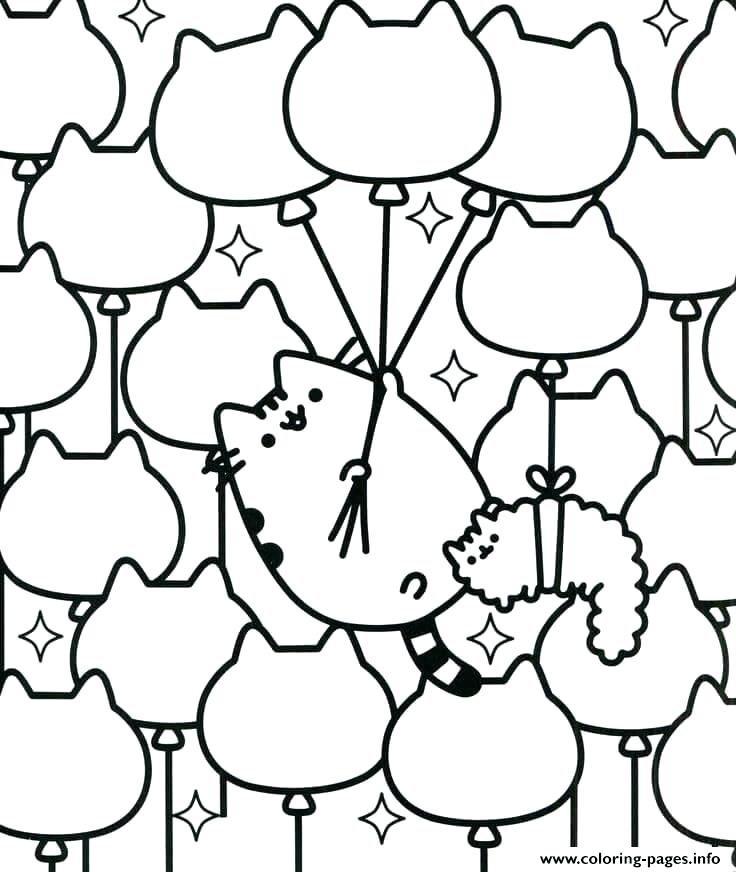 736x872 Pusheen Coloring Pages Pdf As Well As