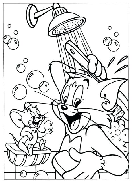 464x640 Tom Jerry Coloring Pages Printable Best Images On Colouring