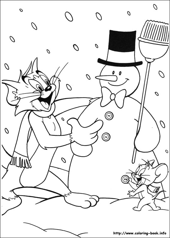 567x794 Tom And Jerry Coloring Picture