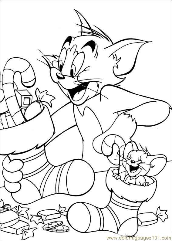 567x794 Tom And Jerry Coloring Page
