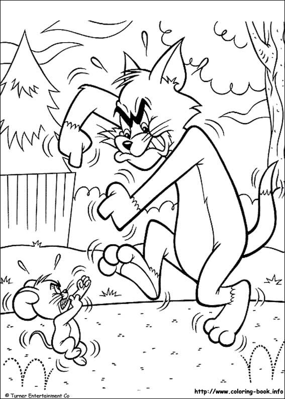 567x794 Tom And Jerry Coloring Picture