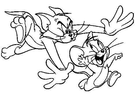 465x334 Tom And Jerry Coloring Pages For Kids
