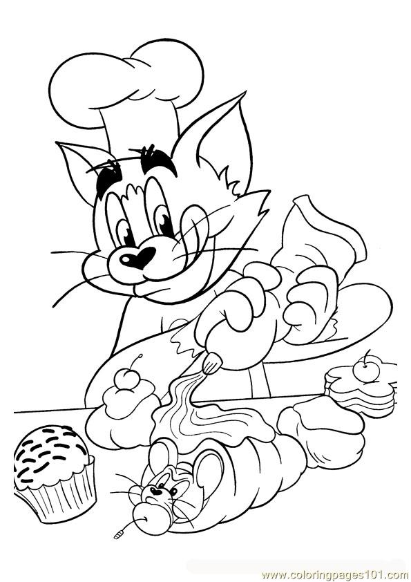 595x842 Tom And Jerry Coloring Page