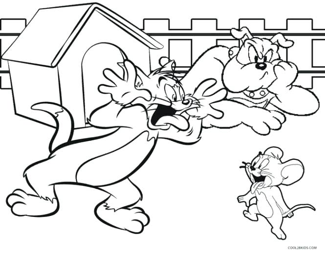665x521 Tom And Jerry Coloring Pages Tom And Playing Tennis Coloring Pages