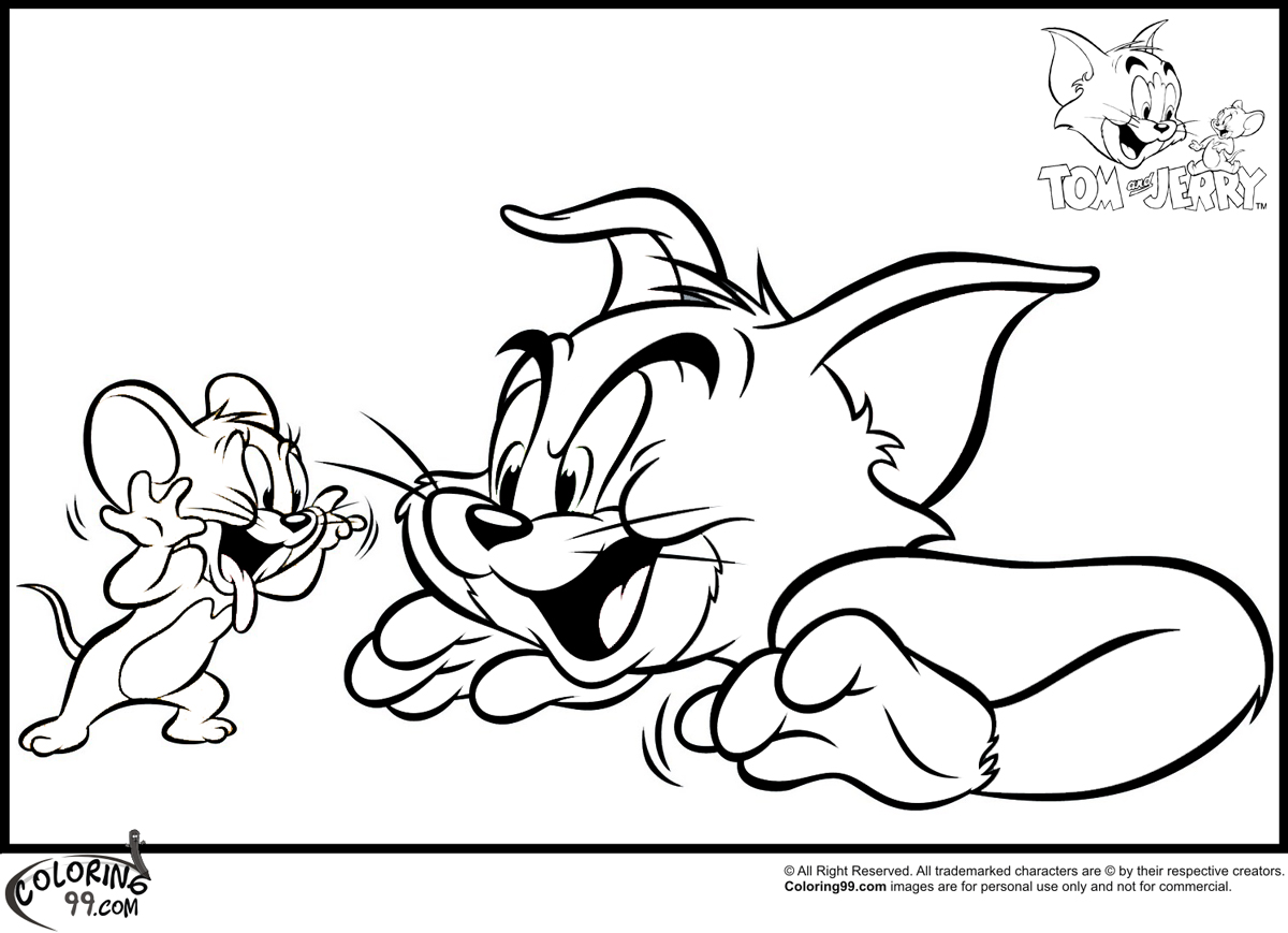 1200x869 Tom And Jerry Printable Coloring Pages