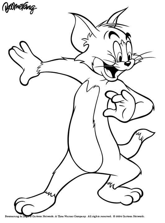 532x720 Tom Coloring Pages Tom And Jerry Coloring Sheet Coloring Sheets