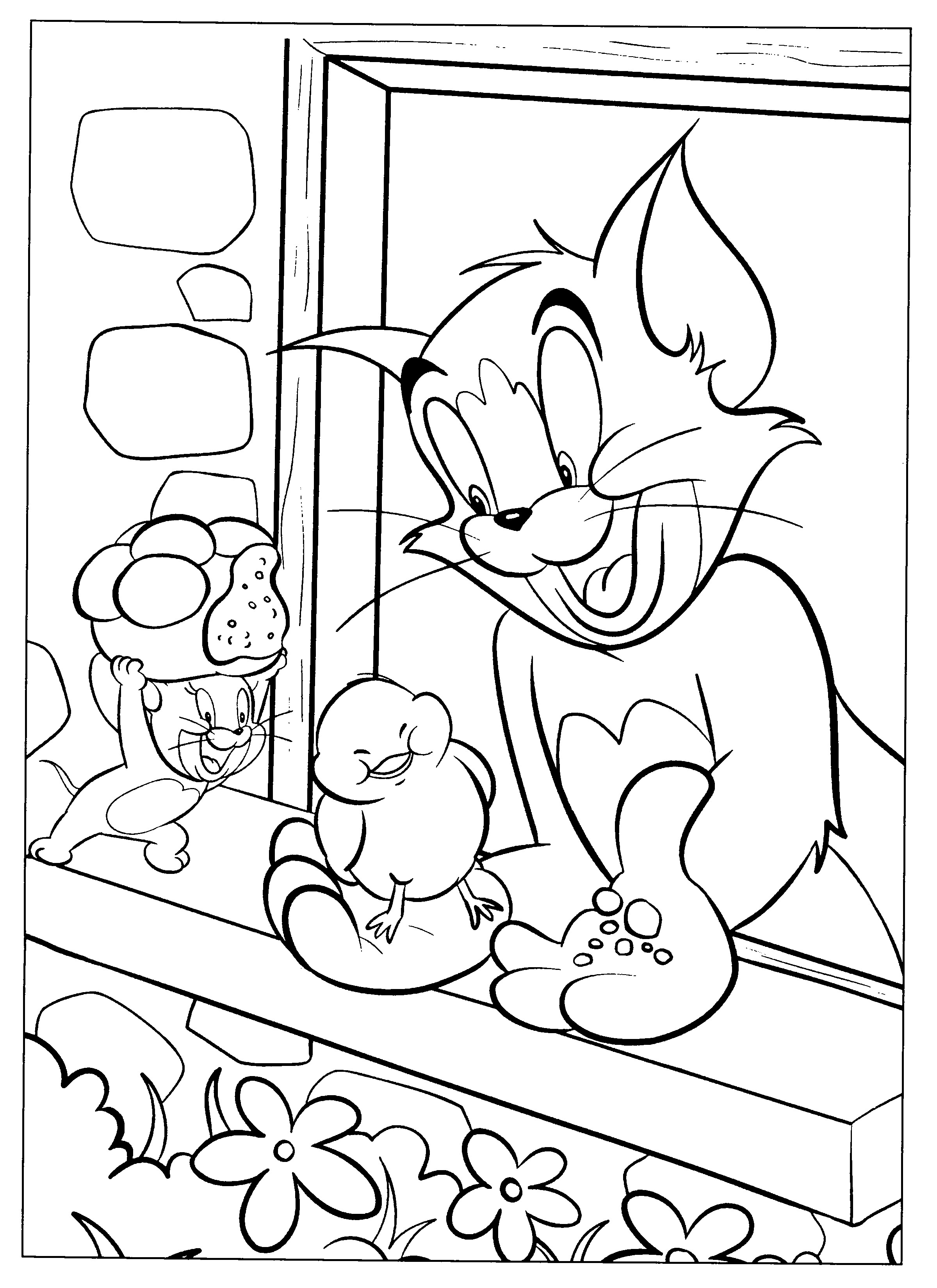 2400x3300 Coloring Games Tom And Jerry Online New Cool Coloring Pages Tom