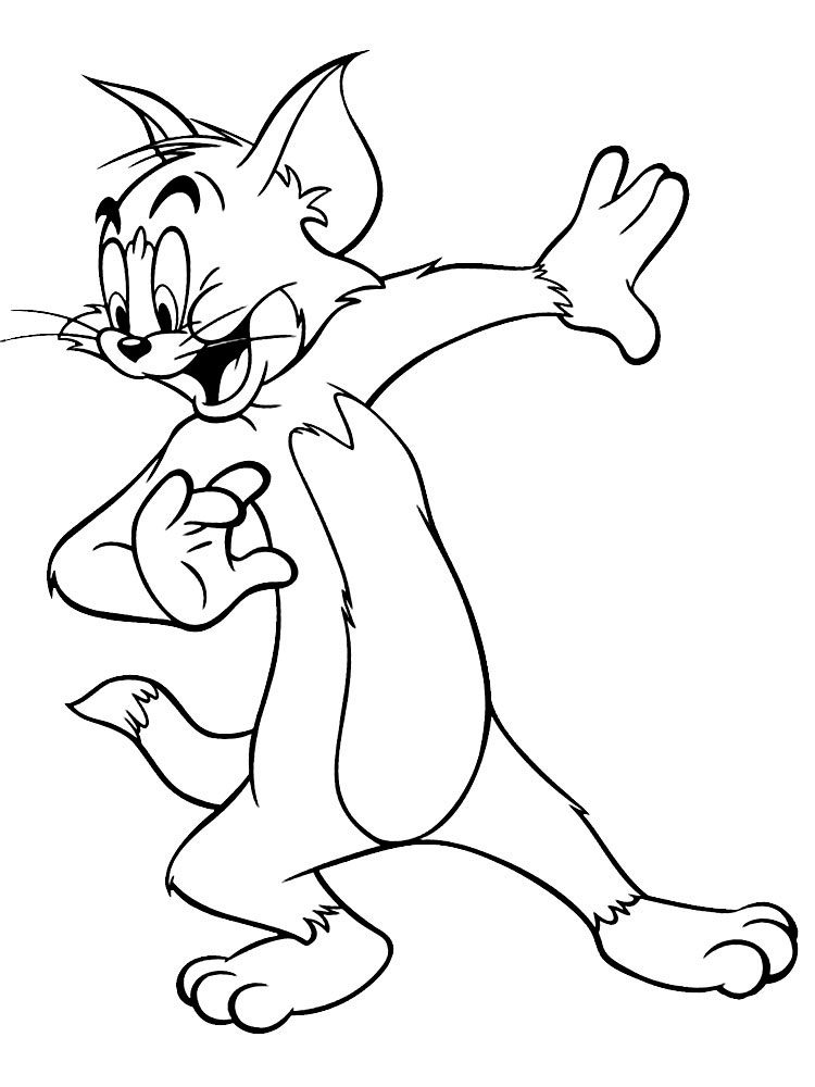 750x1000 Tom And Jerry Coloring Pages