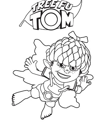 340x453 Tree Fu Tom Coloring Pages
