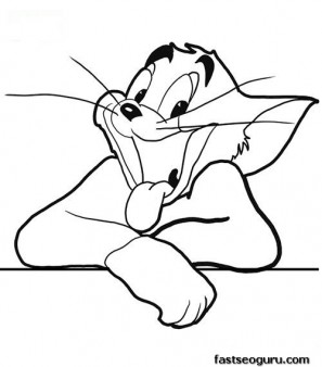 297x338 Printable Disney Characters Tom Of Tom And Jerry Coloring Page