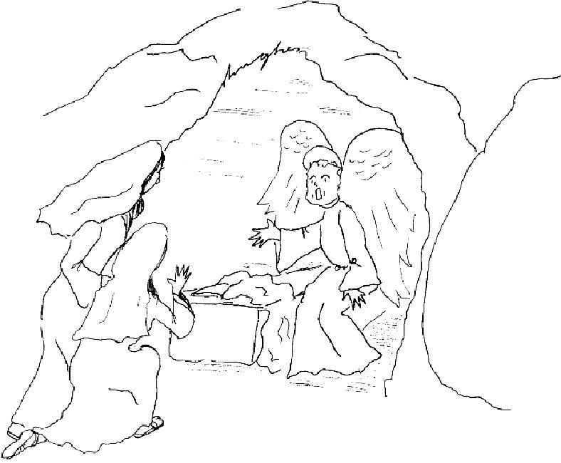 788x650 Easter Coloring Pages Empty Tomb Religious Empty