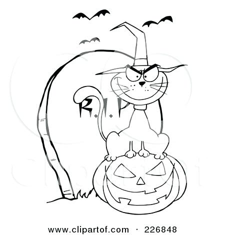 450x470 Tombstone Coloring Page Coloring Page Outline Of Cat Wearing