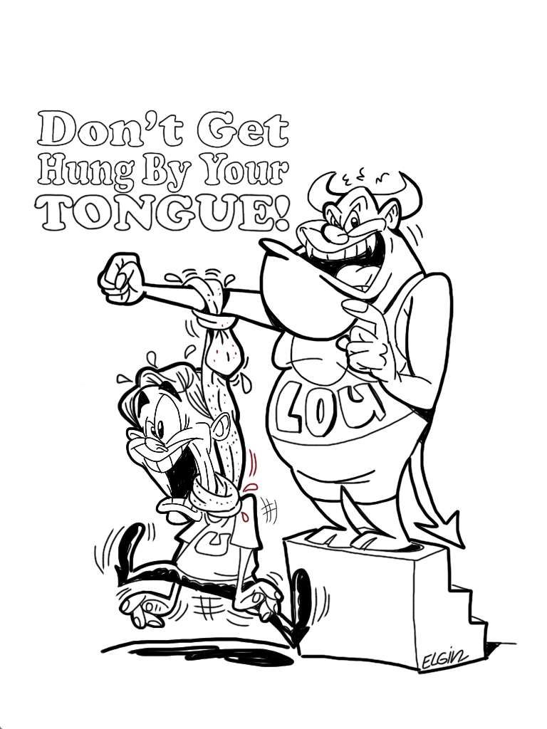 768x1024 Taming Tongue Coloring Pages Cartoon Power
