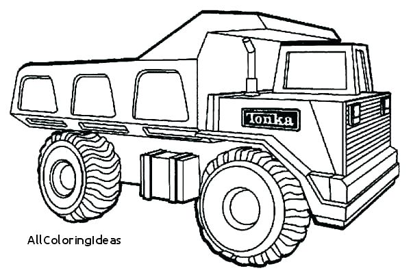 600x402 Tonka Truck Coloring Sheets Big Dump Pages Construction Trucks