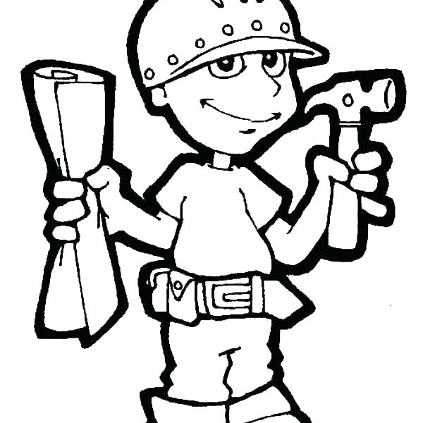 600x600 Tool Coloring Pages Coloring Pages Of Tools Tool Coloring Pages