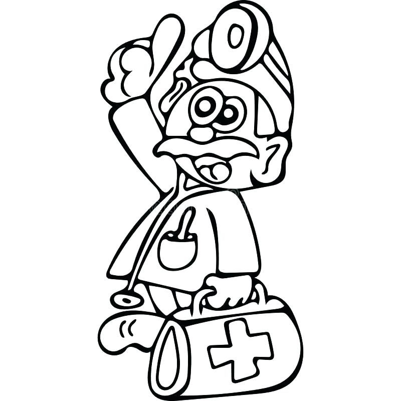 800x800 Coloring Pages Doctor Doctor Tools Coloring Page Doc Colouring