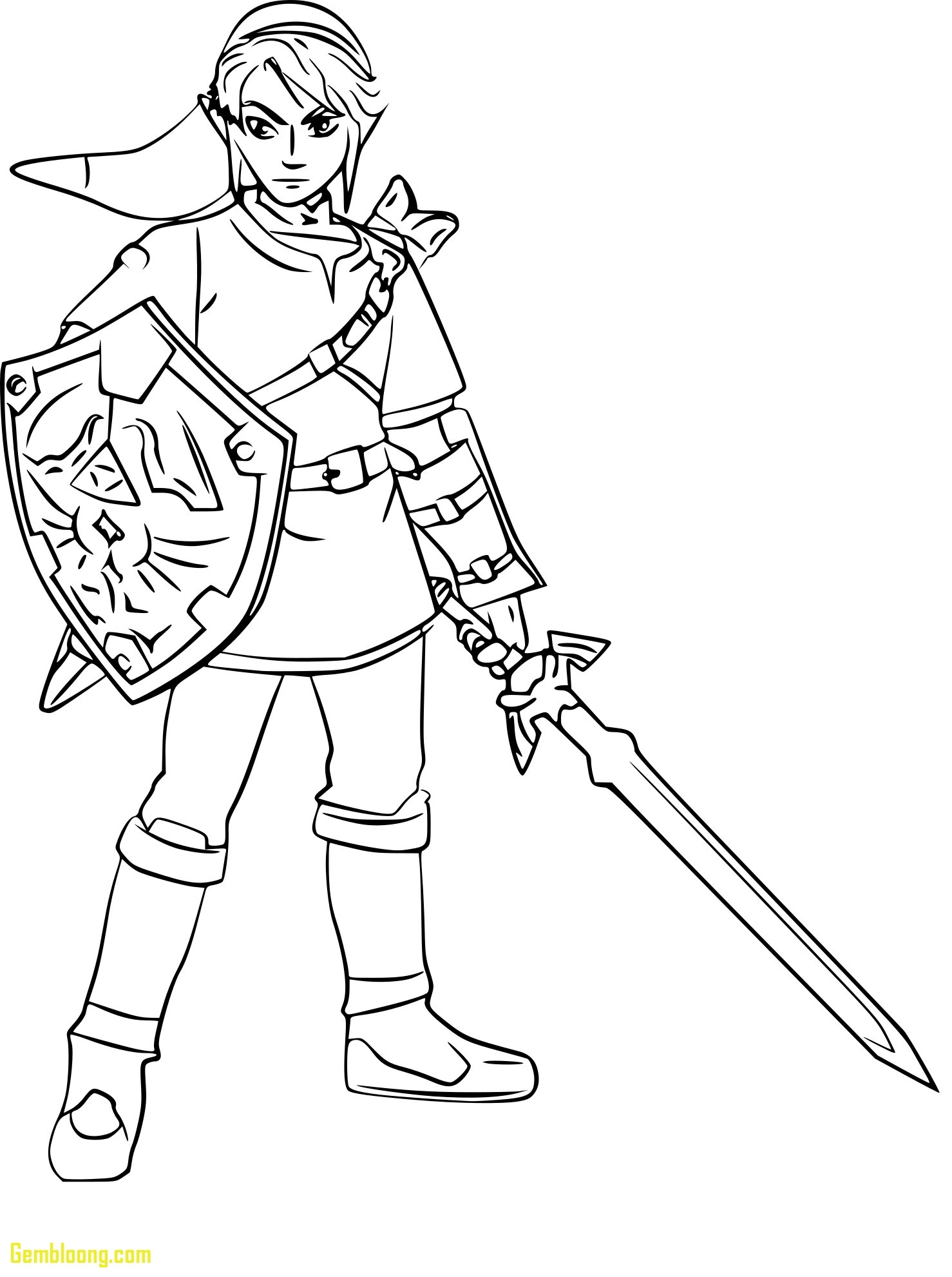 1478x1981 Toon Link Coloring Pages