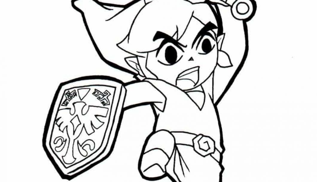 1060x608 Toon Link Coloring Pages Timykids