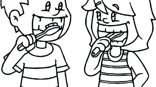 500x280 Teeth Coloring Page Best Of Brushing Teeth Coloring Pages