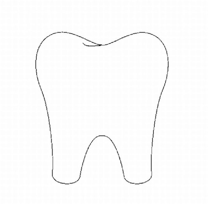 666x652 Teeth Clipart Coloring Page