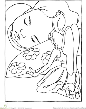 301x383 Tooth Fairy Coloring Page Tooth Fairy, Worksheets And Teeth