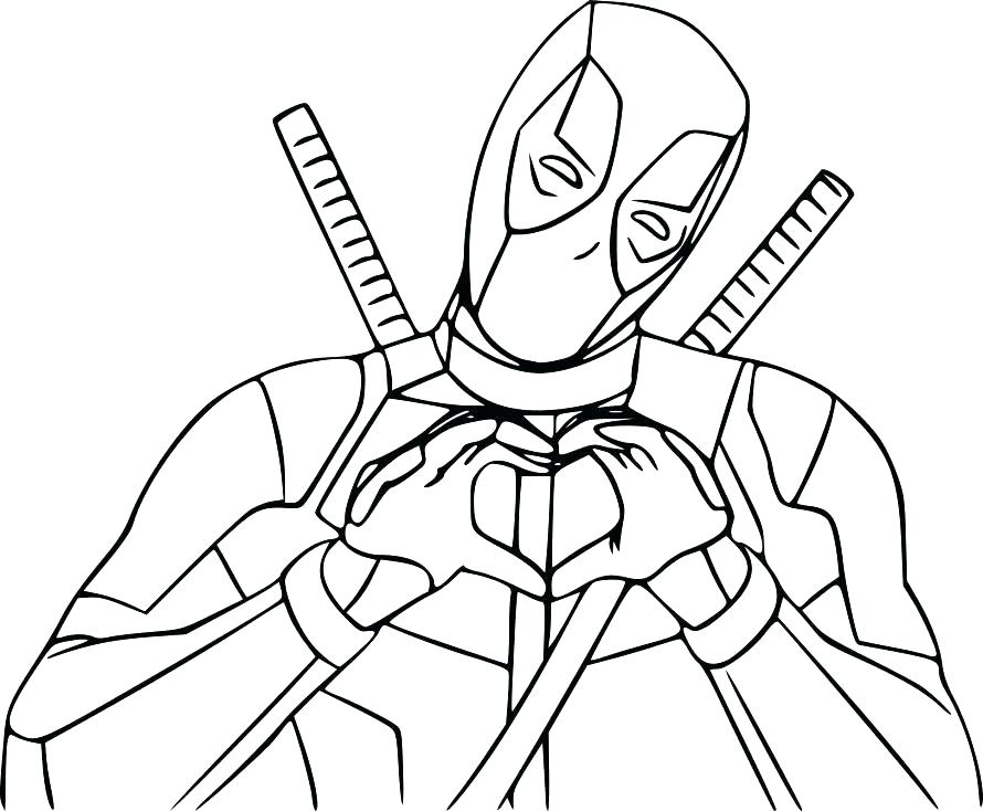 890x734 Deadpool Coloring Pages Top Coloring Pages Print Page Marvel