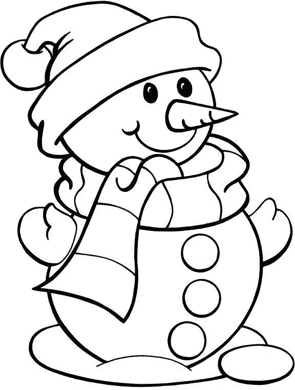 576x760 Snowman Top Hat Coloring Page Plus Printable Snowman Coloring