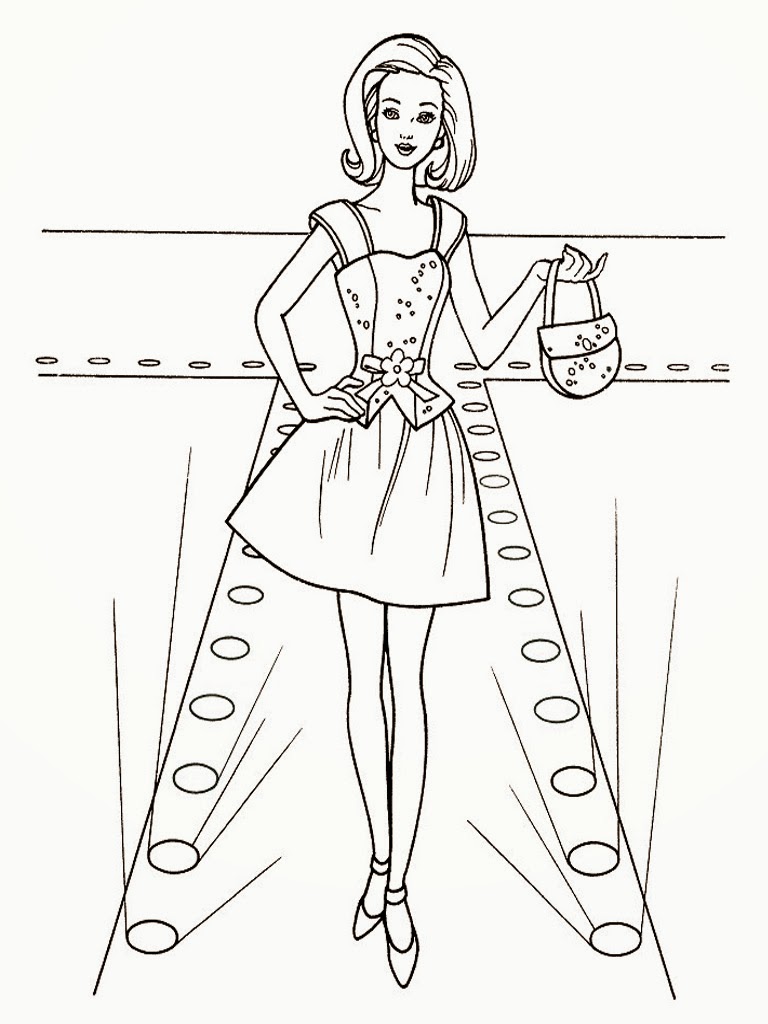 768x1024 Top Model Coloring Pages To Download And Print For Free