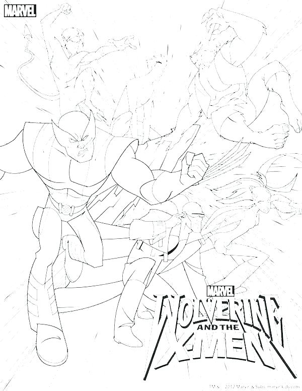 600x776 X Men Coloring Page Coloring Pages Here Are Wolverine Coloring