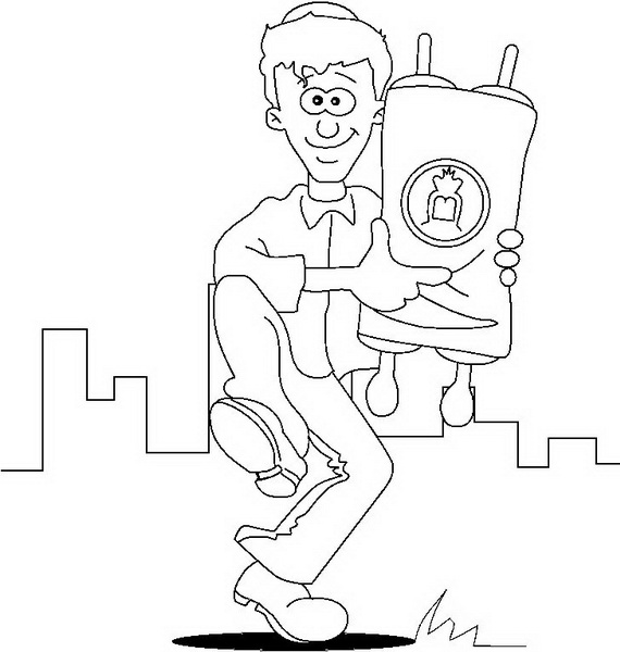 570x600 Jewish Coloring Pages For Kids Simchat Torah