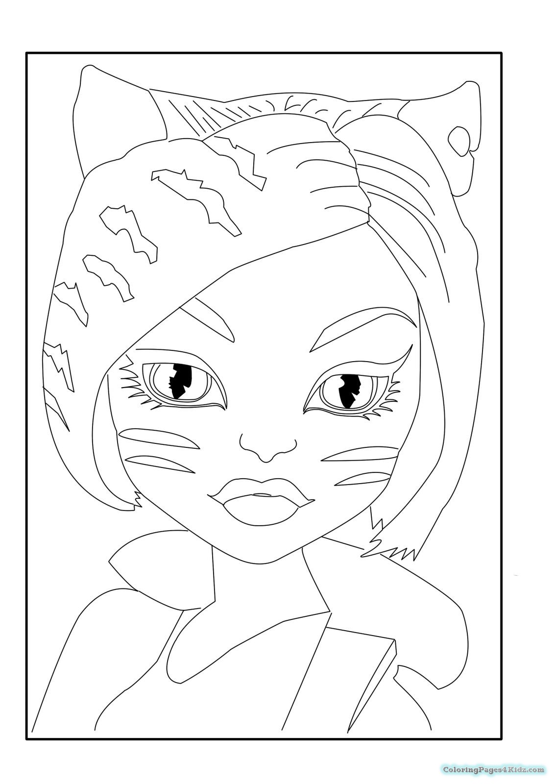 1131x1600 Monster High Toralei Coloring Pages Coloring Pages For Kids